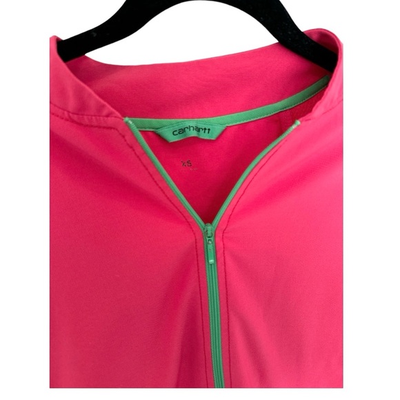 Carhartt pink zip up light weight athletic jacket women’s size XS - Picture 2 of 4